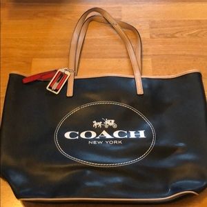 Black Coach bag, only used once!